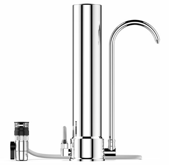 Desktop 304 stainless steel  water filter with ceramic filter