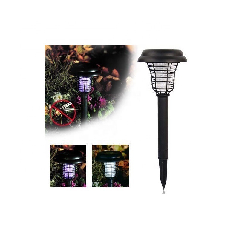 Garden Pest Control Device Electronic High Quality Outdoor Solar UV Light Insect Trap Pest Bug Zapper Mosquito Killer