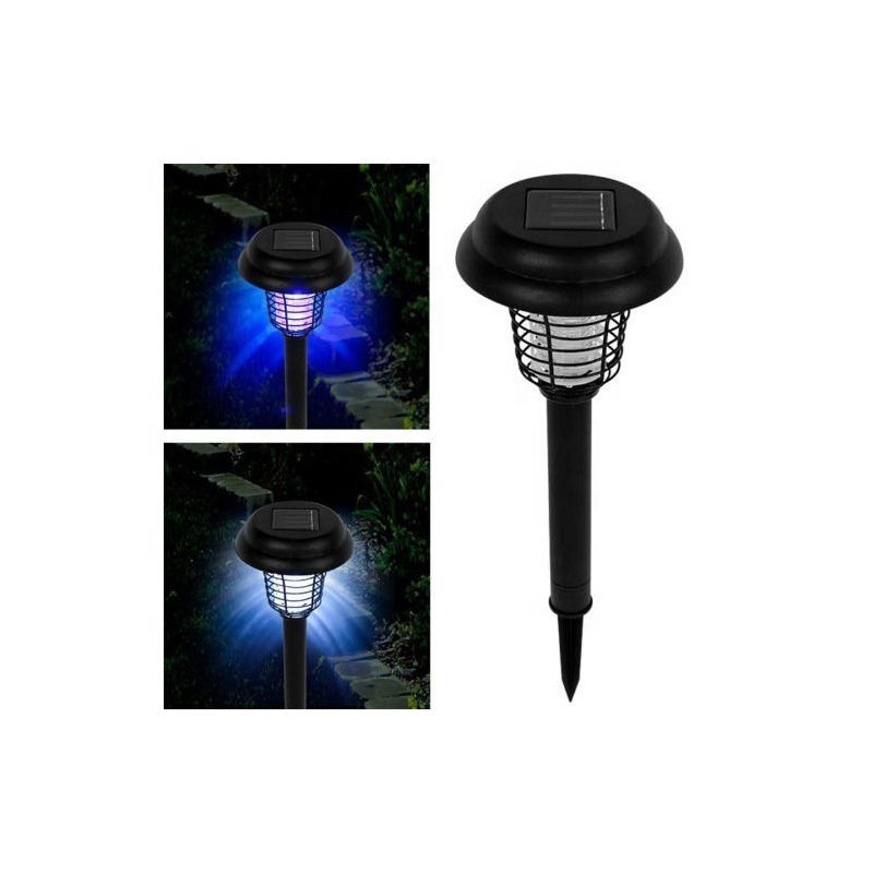 Garden Pest Control Device Electronic High Quality Outdoor Solar UV Light Insect Trap Pest Bug Zapper Mosquito Killer