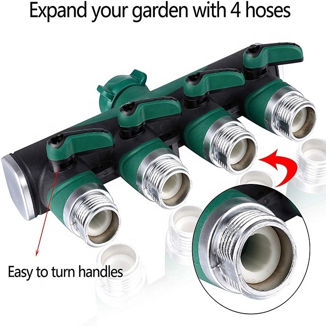 1 to 4 way water splitter 2 way Hose Splitter Garden Hose Splitter Heavy Duty Y Valve Garden Hose Connector