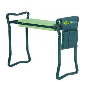 Garden Kneeler and Seat with Bonus Tool Pouch High Quality Durable Foldable Garden Kneeler Seat Stool Pad