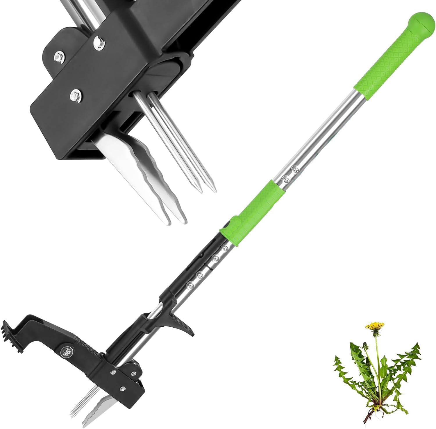 Heavy Duty Stand Up Weed Puller Foot Pedals Lawn Garden Claw Weed Removal Tool Weeder Weeding Puller