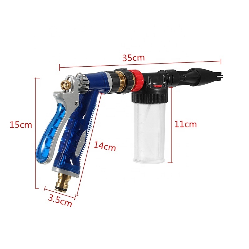 Car Detailing Water Garden Hose Foam Sprayer Soap Sprayer Snow Foam Car Wash Hose Nozzle Foam Sprayer with Soap Dispenser