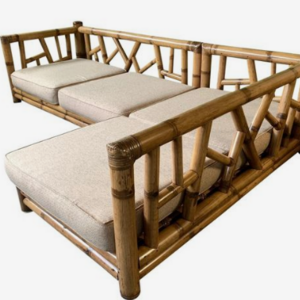 Elegant Handmade Eco-Friendly Natural Bamboo Sofa Bed For Bedroom Living Room Bamboo Sofa Bed