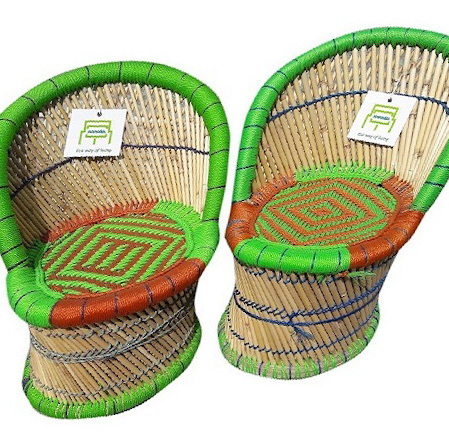 2024 Hot Sell Bamboo Rattan Chair Kids Garden Study Room  Living Room Furniture Chair  Camping Outdoor Furniture Chair