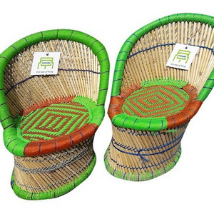 2024 Hot Sell Bamboo Rattan Chair Kids Garden Study Room  Living Room Furniture Chair  Camping Outdoor Furniture Chair