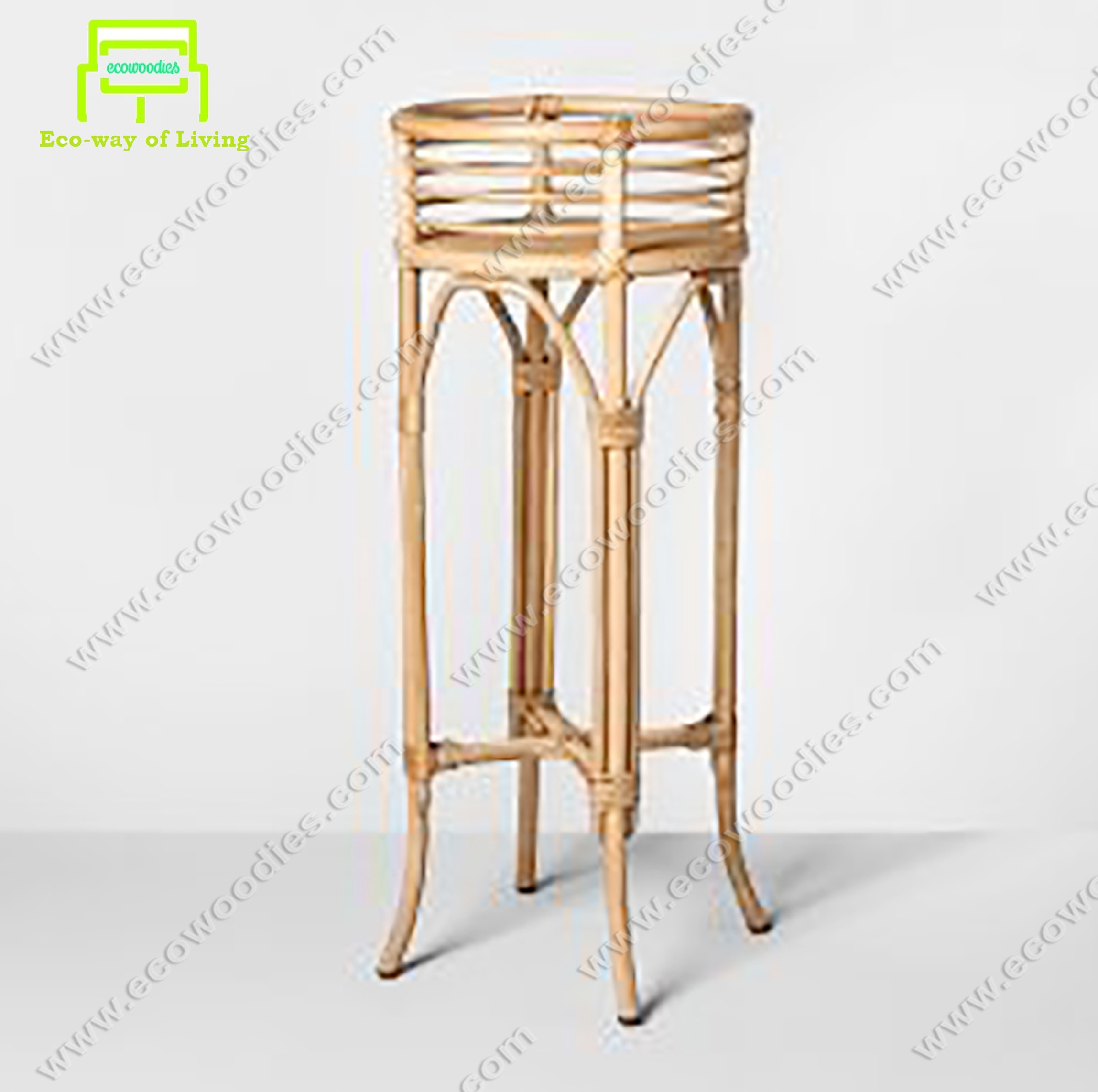 New Product Modern decorative corner tall planter ecofriendly bamboo living room home decor restaurant lobby hotel office