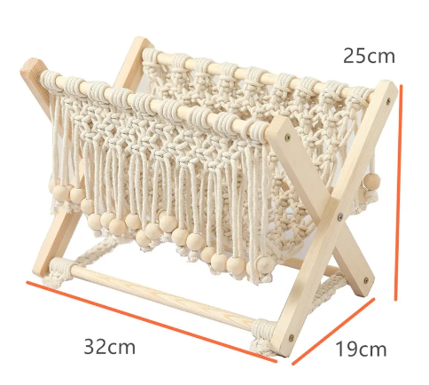 Latest Price Slim Premium Quality Hand Woven Boho Decor Magazine Organizer Cotton Woven Magazine Books Newspapers Holder Storage