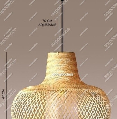 Woven Pendant Light Fixtures Rattan Pendant Lights Farmhouse Basket Light Friendly Natural Cover Hanging Lamp For Restaurant