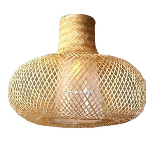 Woven Pendant Light Fixtures Rattan Pendant Lights Farmhouse Basket Light Friendly Natural Cover Hanging Lamp For Restaurant