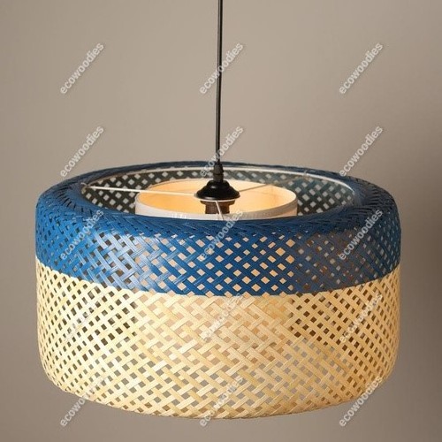 New Design Woven Rattan Pendant Light Fixture Natural Bamboo Lampshade Chandelier Ceiling Light Handmade Wicker Rattan Lamp