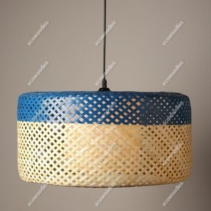 New Design Woven Rattan Pendant Light Fixture Natural Bamboo Lampshade Chandelier Ceiling Light Handmade Wicker Rattan Lamp