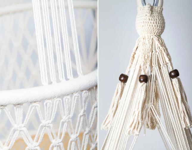 Bulk Price Baby Cradle Swing  Rattan Cradle Hanging Crib Hammock Smoothly Macrame Swinging Crib Cot Bassinet for Babies