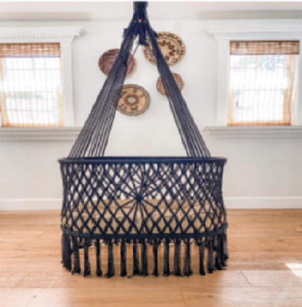 Bulk Price Baby Cradle Swing  Rattan Cradle Hanging Crib Hammock Smoothly Macrame Swinging Crib Cot Bassinet for Babies