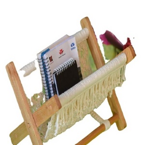 Latest Price Stylish Design Drop Shipping Home Decor Handmade Woven Rack Macrame Storage Magazine Books Newspapers Holder