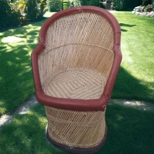 Latest Design Eco Friendly Vintage Bamboo Cane Chair For Terrace Lawn Outdoor Garden Home Balcony Wicker Bamboo Chair