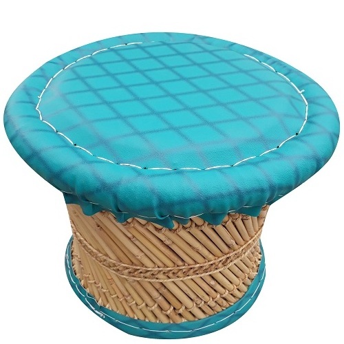 Outdoor Lounge Ottoman Cane Leather Bar Pouffe Stool For Living Room Footstool Upholstered stool ottoman Family party Children