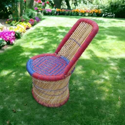 Eco Friendly Rattan Handcrafted Kids Chair Outdoor Patio Garden Kids Camping Chair for Sale from Indian Supplier