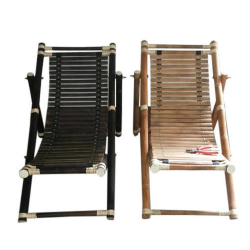 Elegant Modern Rattan Sun Lounger Set of 2 Foldable Beach Chair Swimming Pool Umbrella Poolside Leisure Bamboo Outdoor Furniture