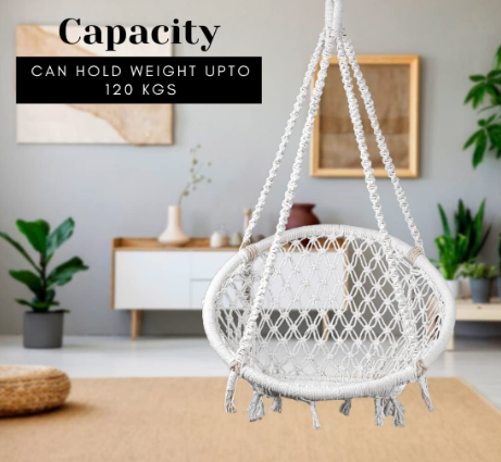 Best Price Designer Creative Leisure Garden Single Seater Swing  Rattan Hanging Swing Chair Macrame Ceiling Swing Chair