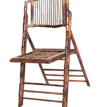 New Trendy Bamboo Rattan Wicker Folding Chair Garden Indoor Outdoor Use Outdoor Furniture Garden String Chair