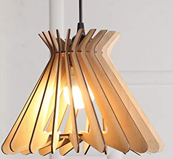 Wooden Hanging Modern Wooden Bamboo Lantern Chandelier Hanging Lamp Chandelier Pendant Lighting For Restaurant Home Decor