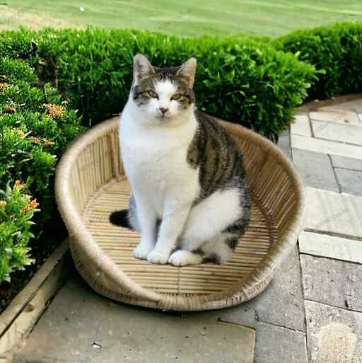 Factory Price Environmental Friendly Pet Beds Vintage Wicker Pet Dog Cat Animal Sitting Bamboo Basket Gift For Pet Lover