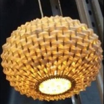 Dining Room Modern Pendant Lamp Hanging Light Pop Bamboo Rattan Hanging Decorative Lighting Fixture For Hotel Bars Pubs