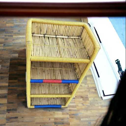 Low Price Bamboo Book Shelf Rack With Shelve Handmade Eco-Friendly Cane Bamboo Shelves For Organize Storage