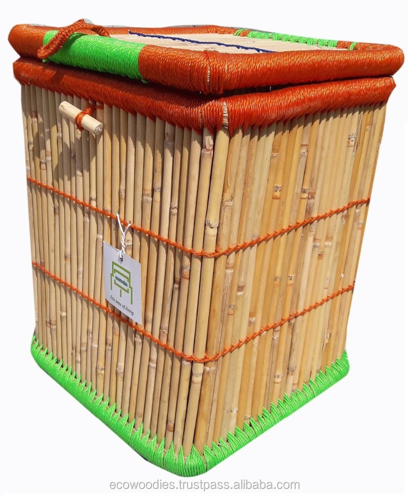 Wholesale Custom Hand Woven Bamboo Rattan Wicker Storage Basket with Lid Manufacturers New Fashion Design