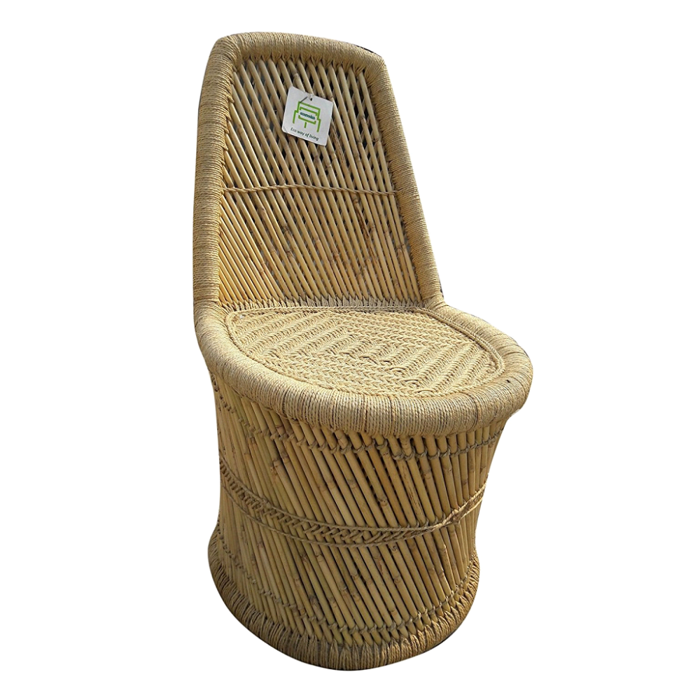 New Design Mid Century  Bamboo Cane Chair Patio Garden Chair For Living Room Dining Garden Cafe Restaurant Chair