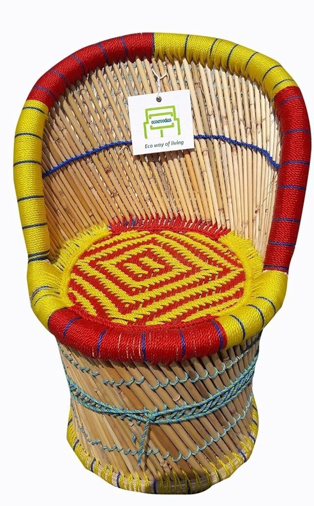 2024 Kids Handicraft Cane Bamboo Camping  Gaming Living Room Desk Chair  Outdoor Garden Beach  Rattan Chair