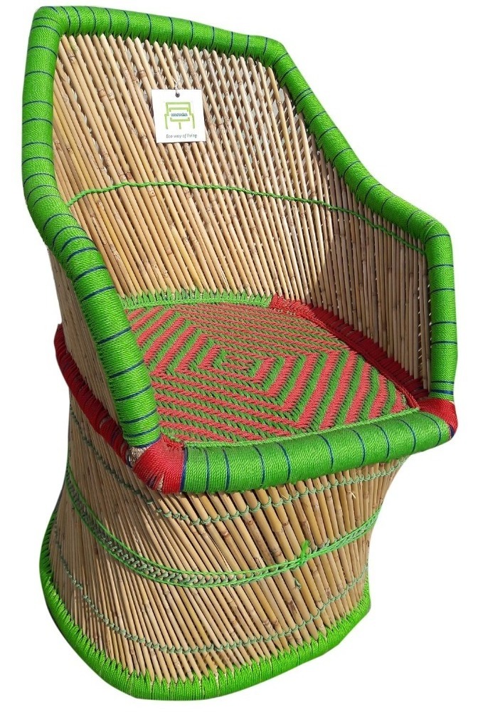 2024 Comfortable Modern Chair Outdoor Restaurant Beach Garden Bamboo Cane Handicraft Chair Living Room Sitting Chair