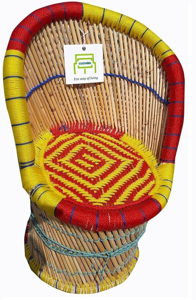 2024 Kids Handicraft Cane Bamboo Camping  Gaming Living Room Desk Chair  Outdoor Garden Beach  Rattan Chair