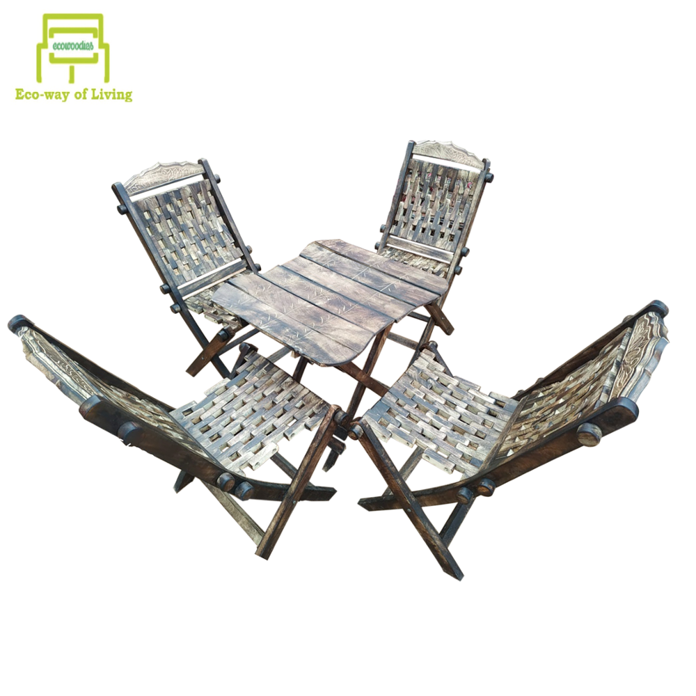 2021 Hot sale Round Coffee Table Chairs Set Compact Rattan Balcony Furniture Patio garden chairs outdoor rattan wicker