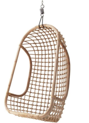 Trending Rattan hanging egg chair Style patio Swing Chair Hammock Bucket Shaped Suspended Relaxing Chair Restaurant Garden