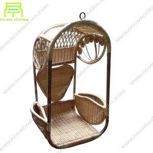 Trending Rattan hanging egg chair Style patio Swing Chair Hammock Bucket Shaped Suspended Relaxing Chair Restaurant Garden