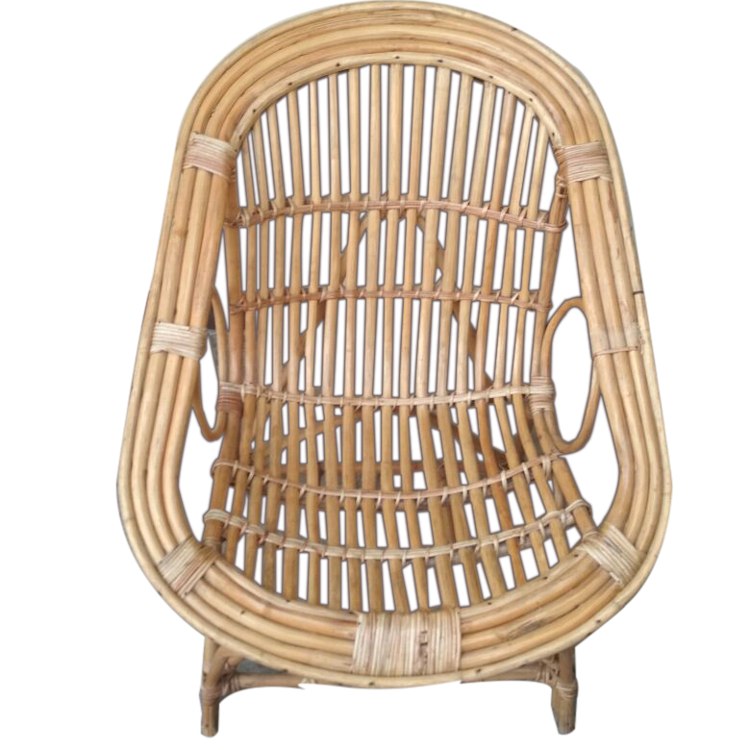 Modern Comfortable Bamboo Outdoor Garden Sofa Chair with Horizontal Cane Design for Beach Garden Bistro Outdoor Wholesale Bulk