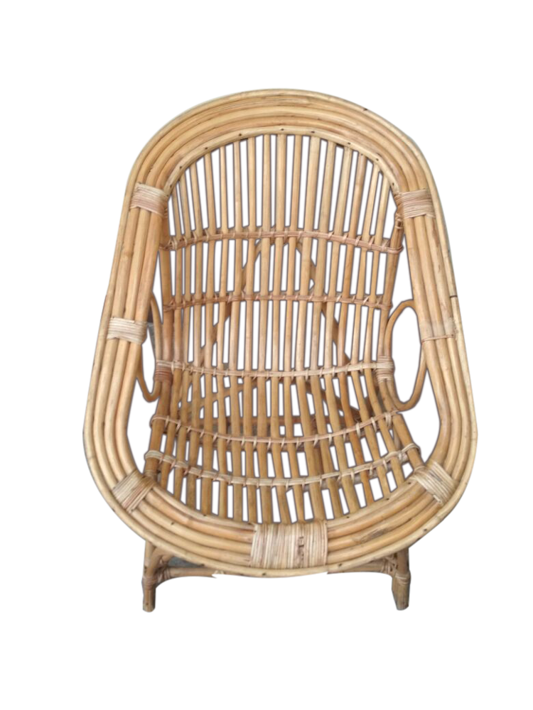 Modern Comfortable Bamboo Outdoor Garden Sofa Chair with Horizontal Cane Design for Beach Garden Bistro Outdoor Wholesale Bulk