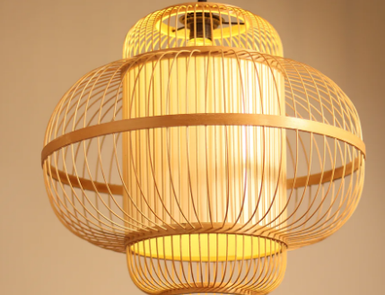 Ceiling Lights Are Made Of Rattan Material Unique design Bamboo Hanging Lamp For Decoration Wholesale