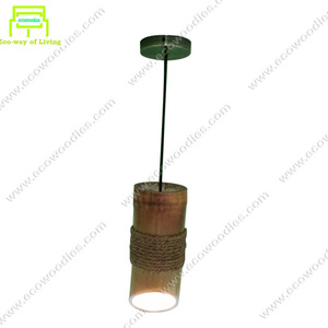 Best Price Contemporary Bedroom Living Room Indoor Light  Stylish Bamboo Hanging Led pendant Lantern Light