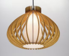 Wooden Hanging Modern Wooden Bamboo Lantern Chandelier Hanging Lamp Chandelier Pendant Lighting For Restaurant Home Decor