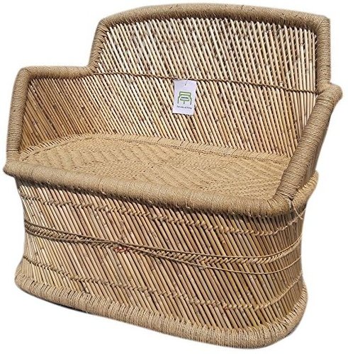 Ready To Ship Rattan Wicker Garden Sofas 2 Seater Living Room Furniture Chairs Bamboo Lightweight Portable Sofa Couch Bed Sale