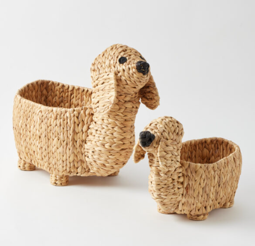 New Latest Design Hot Trend Animal Storage Baskets Organizer Wicker Basket Storage for Kids Room Home Decor Nursery Hamper