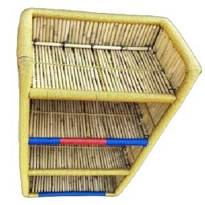 Low Price Bamboo Book Shelf Rack With Shelve Handmade Eco-Friendly Cane Bamboo Shelves For Organize Storage