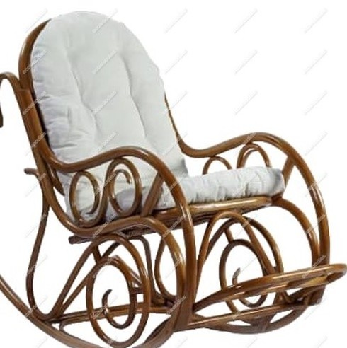 Antique Natural Rocking Chair for Elderly Comfortable Backrest Relaxing Bamboo Wicker Armchair For Living Room Indoor Outdoor