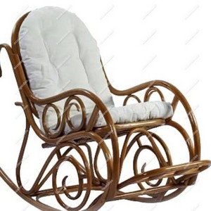 Antique Natural Rocking Chair for Elderly Comfortable Backrest Relaxing Bamboo Wicker Armchair For Living Room Indoor Outdoor