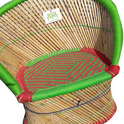 2024 Best Selling Living Room Eco-friendly Bamboo Sitting Chair For Lawn Garden Terrace Balcony Study Room Bedroom Patio Pub Chair