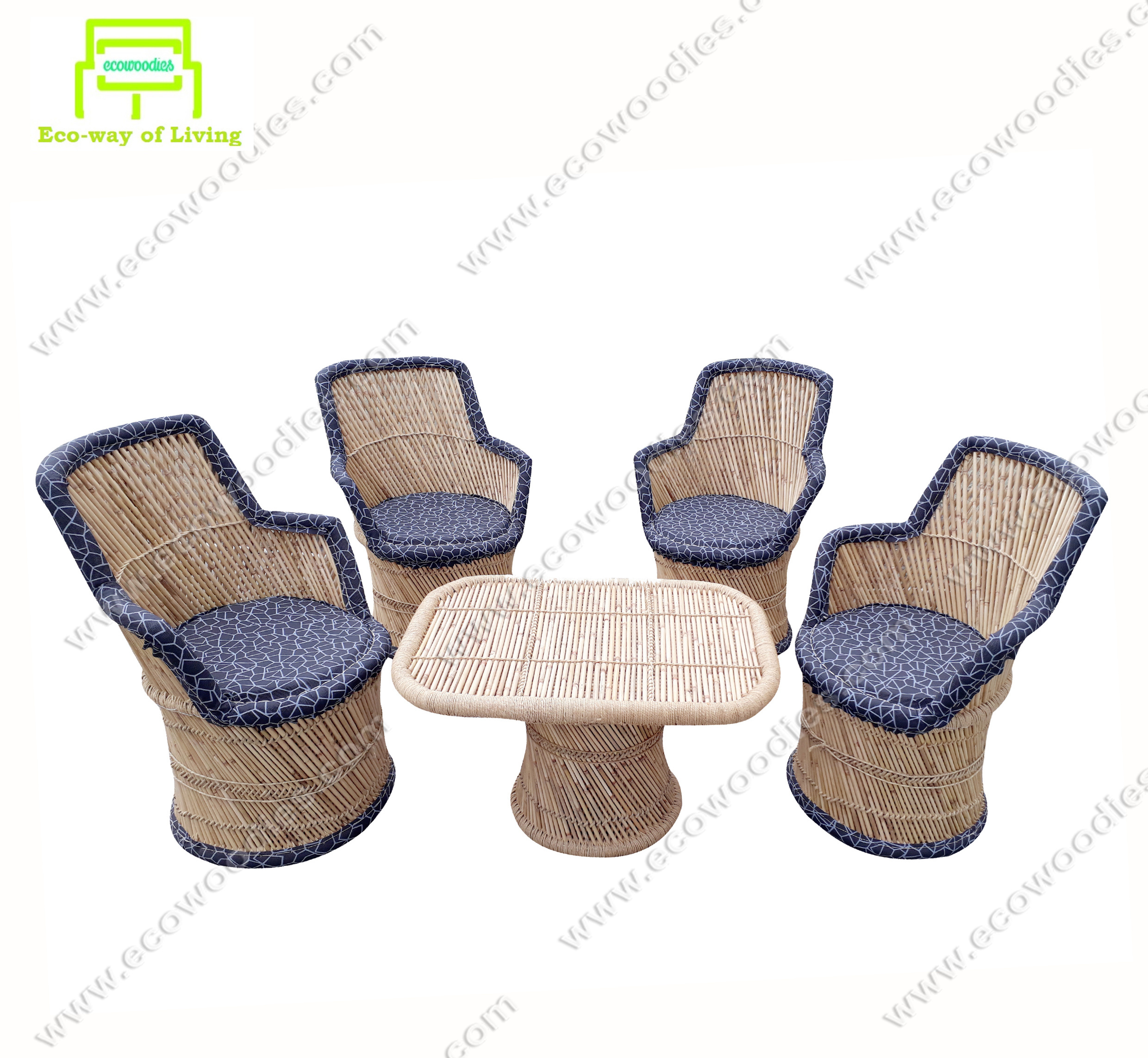 2023 Popular Design Black Throne Chair Set of 4 with Table Comfortable Padding for Garden Dining Bistro Furniture Wholesale(4+1)