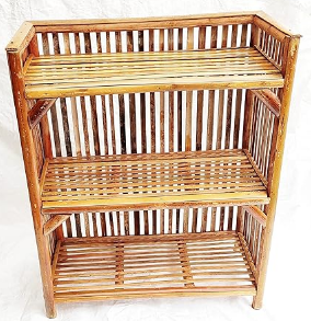 New Fashionable Decorative Storage Rack Wicker Bamboo Cane Storage Organizer Shelve For Clothing Books Storage Organize Shelve